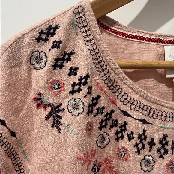 Knox Rose Floral Embroidered Detail Pink Dress Size XL - Picture 4 of 6